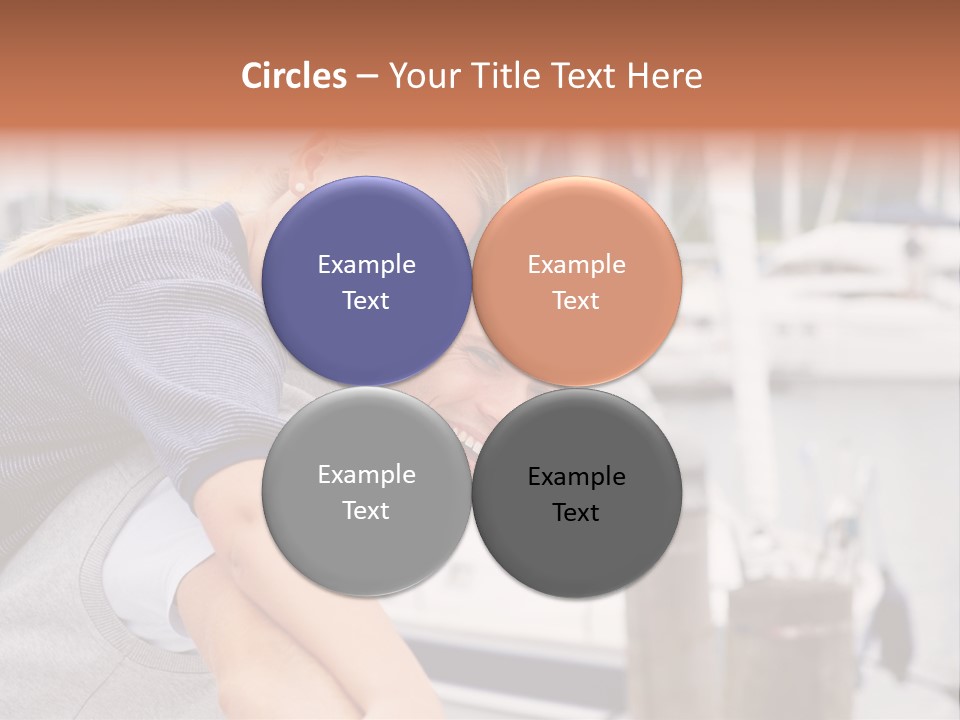 Athletic Woman On Track Starting To Run PowerPoint Template