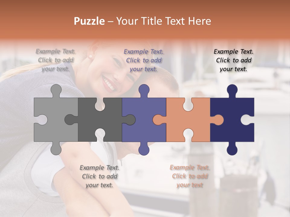 Athletic Woman On Track Starting To Run PowerPoint Template