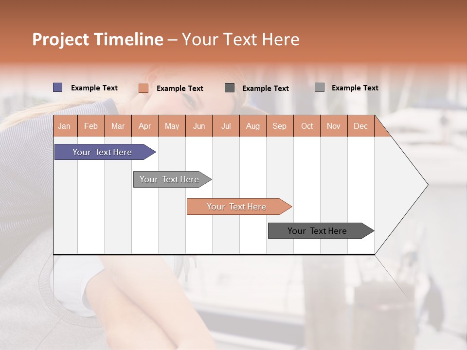 Athletic Woman On Track Starting To Run PowerPoint Template