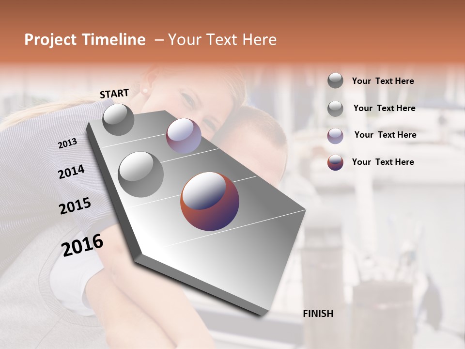 Athletic Woman On Track Starting To Run PowerPoint Template