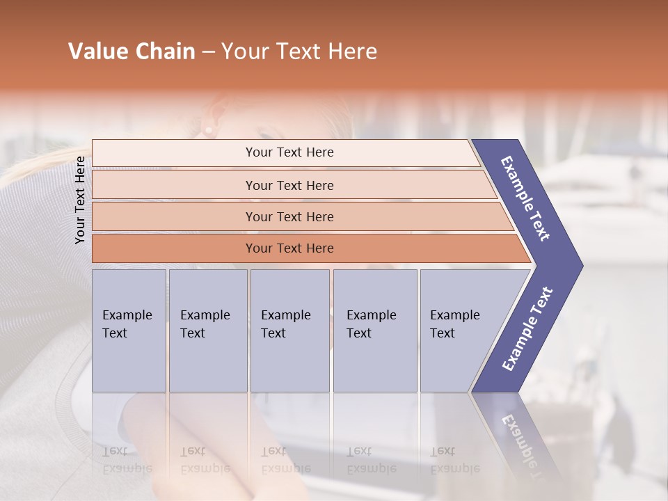 Athletic Woman On Track Starting To Run PowerPoint Template
