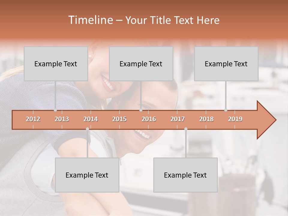 Athletic Woman On Track Starting To Run PowerPoint Template