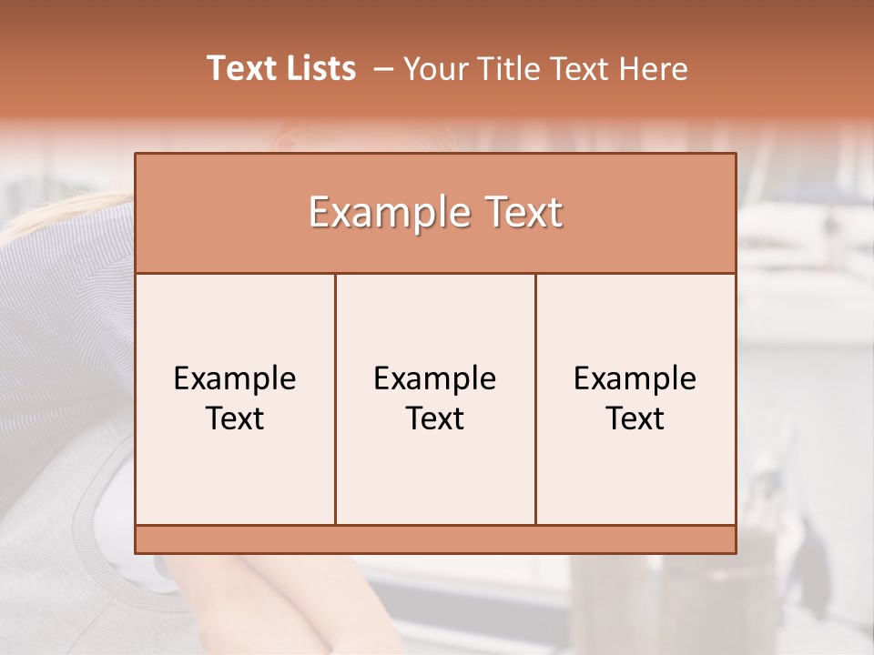 Athletic Woman On Track Starting To Run PowerPoint Template