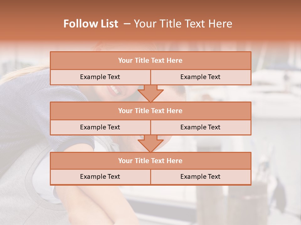 Athletic Woman On Track Starting To Run PowerPoint Template