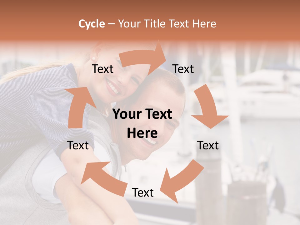 Athletic Woman On Track Starting To Run PowerPoint Template