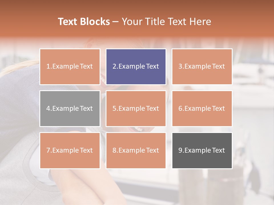 Athletic Woman On Track Starting To Run PowerPoint Template