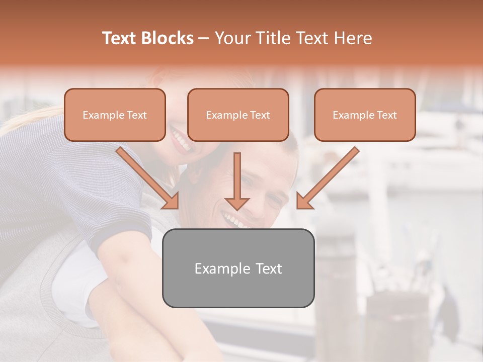 Athletic Woman On Track Starting To Run PowerPoint Template
