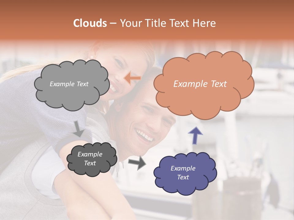 Athletic Woman On Track Starting To Run PowerPoint Template