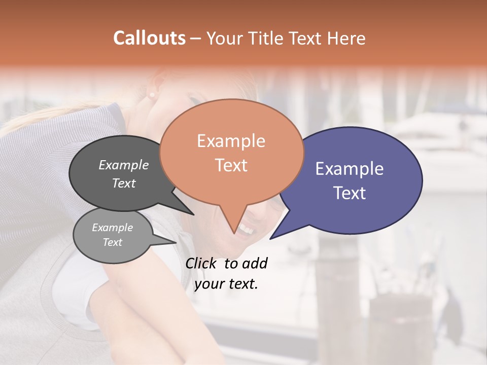 Athletic Woman On Track Starting To Run PowerPoint Template