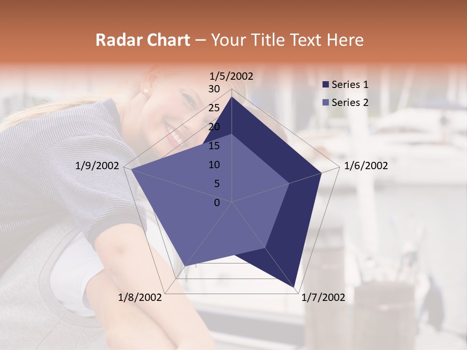 Athletic Woman On Track Starting To Run PowerPoint Template