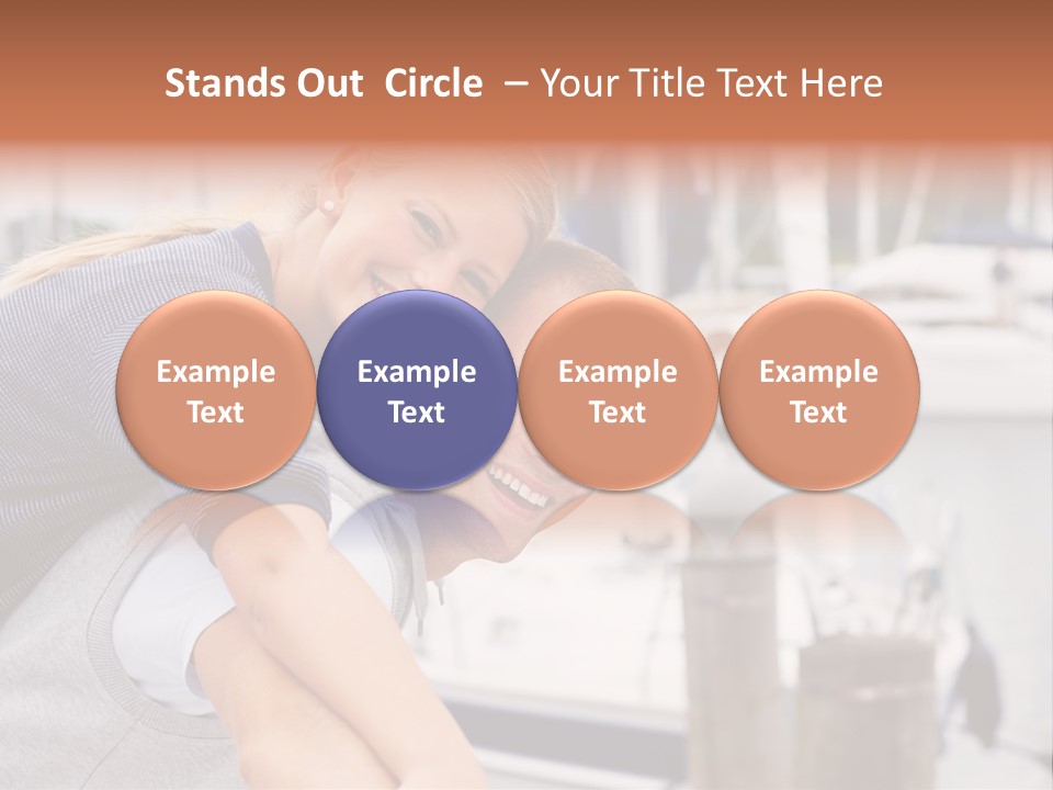 Athletic Woman On Track Starting To Run PowerPoint Template