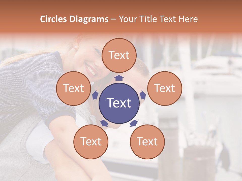 Athletic Woman On Track Starting To Run PowerPoint Template