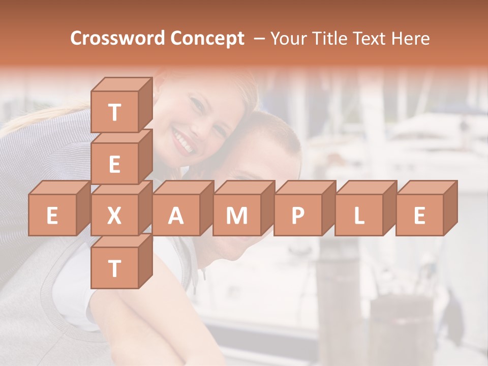 Athletic Woman On Track Starting To Run PowerPoint Template