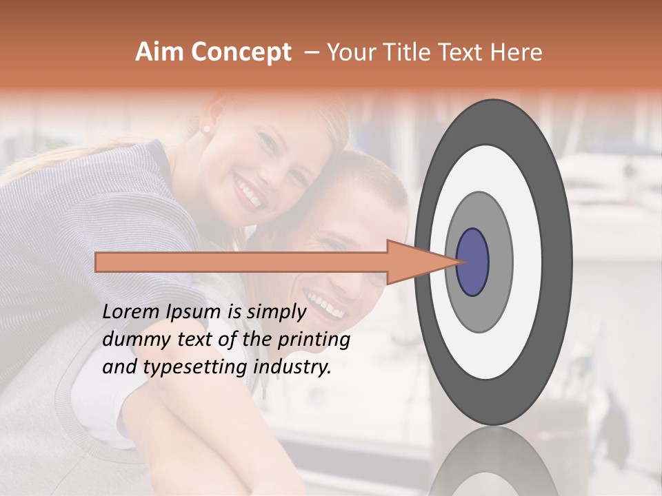 Athletic Woman On Track Starting To Run PowerPoint Template