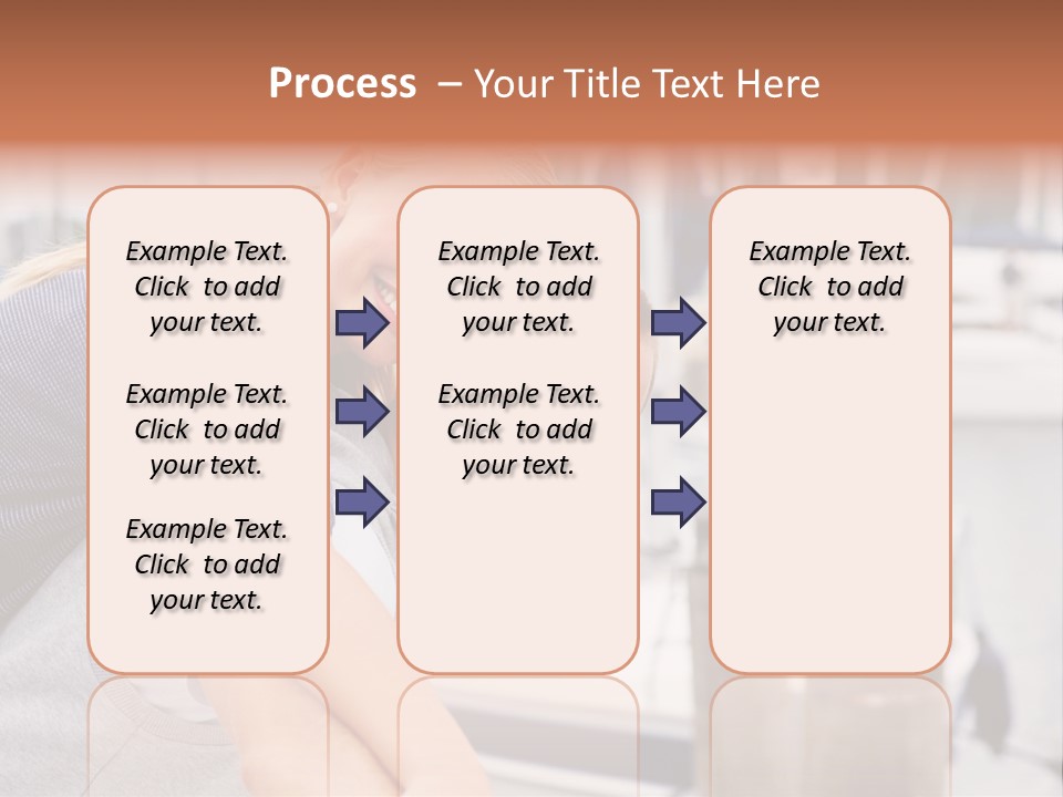 Athletic Woman On Track Starting To Run PowerPoint Template