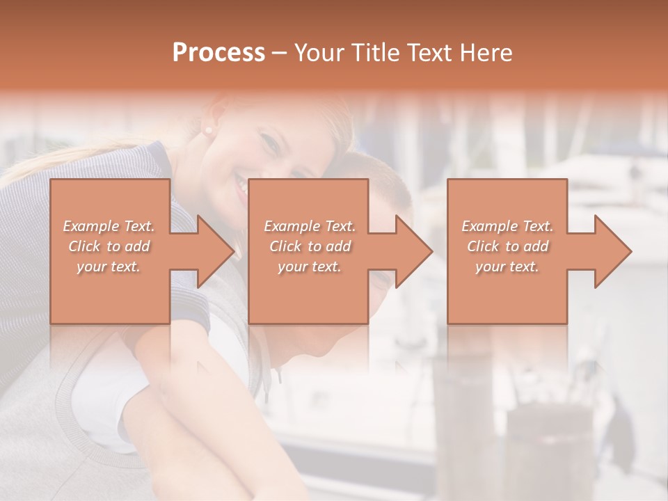 Athletic Woman On Track Starting To Run PowerPoint Template