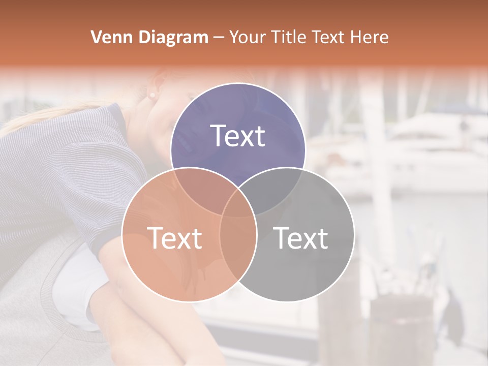 Athletic Woman On Track Starting To Run PowerPoint Template