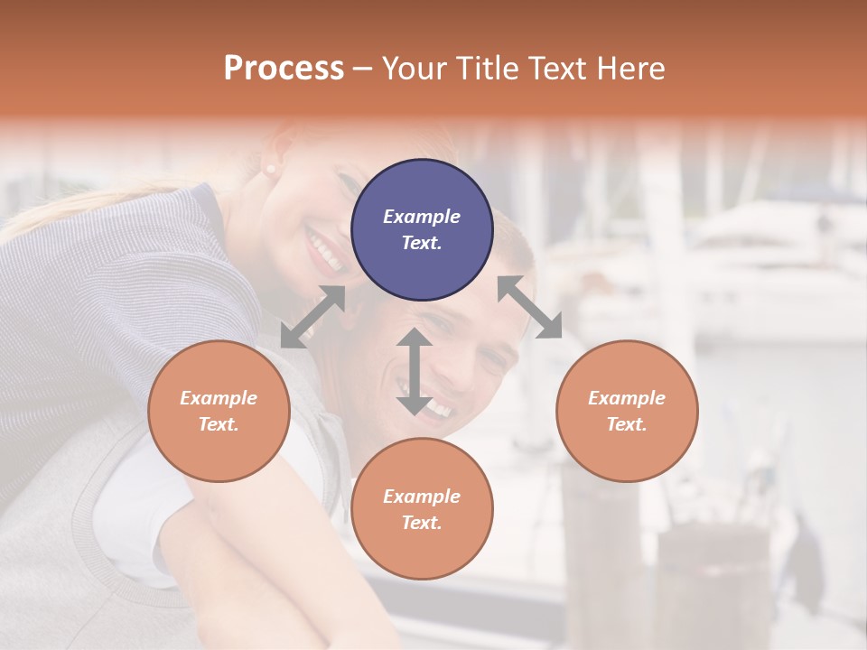 Athletic Woman On Track Starting To Run PowerPoint Template