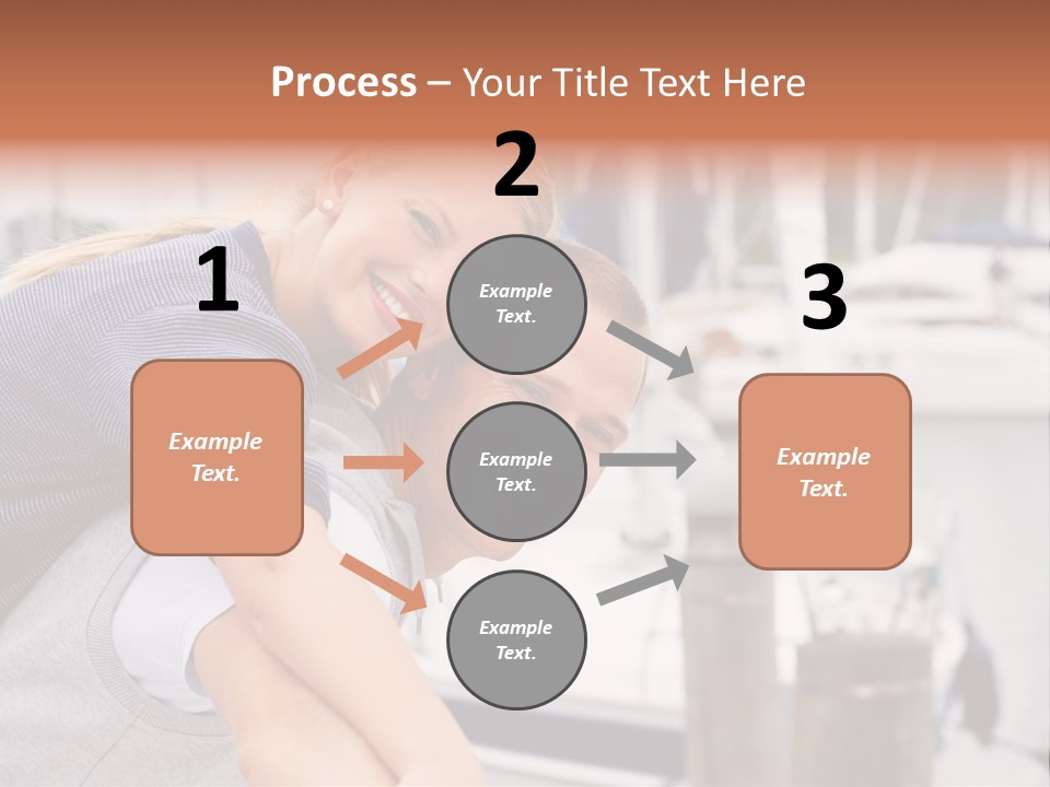 Athletic Woman On Track Starting To Run PowerPoint Template