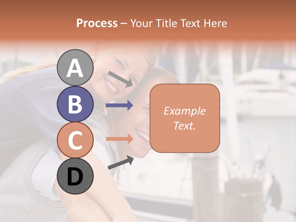 Athletic Woman On Track Starting To Run PowerPoint Template