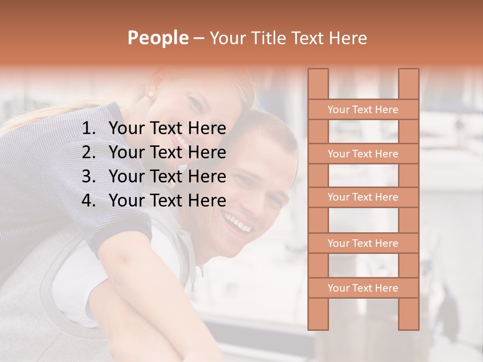 Athletic Woman On Track Starting To Run PowerPoint Template