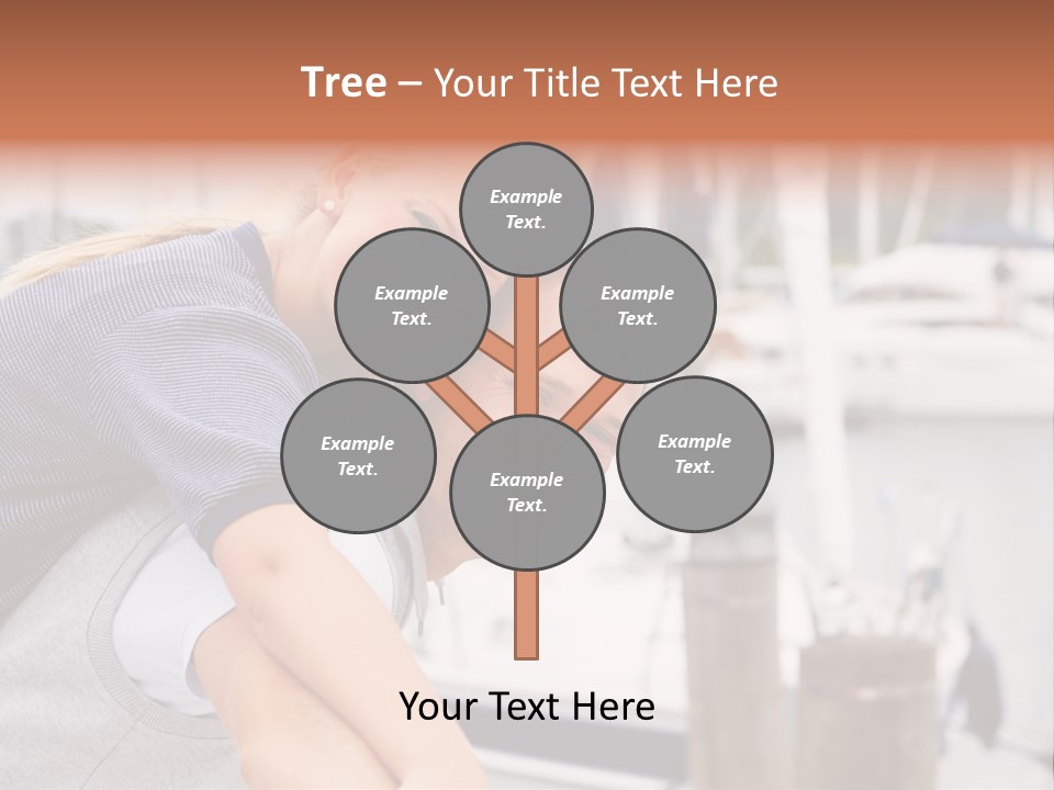 Athletic Woman On Track Starting To Run PowerPoint Template