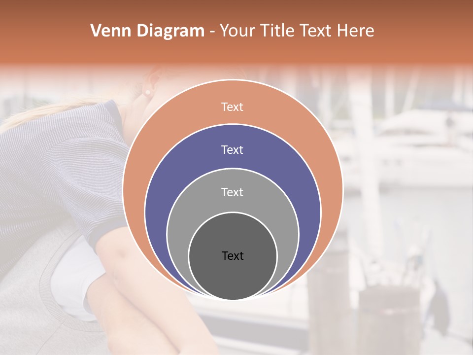 Athletic Woman On Track Starting To Run PowerPoint Template