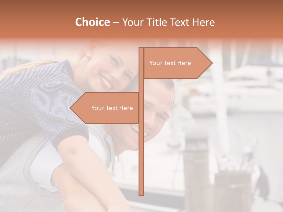 Athletic Woman On Track Starting To Run PowerPoint Template