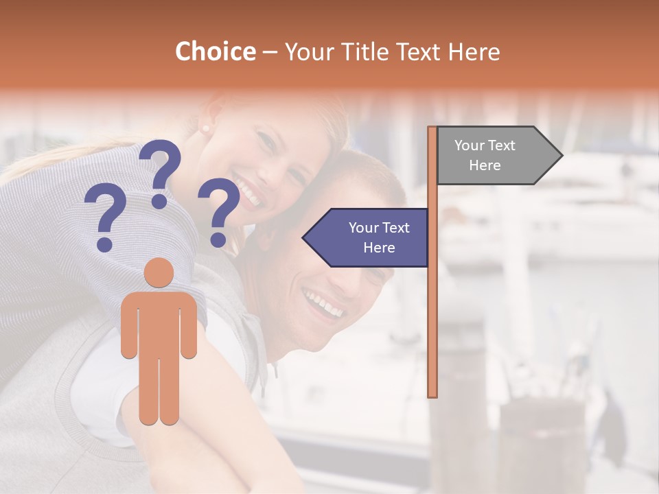 Athletic Woman On Track Starting To Run PowerPoint Template