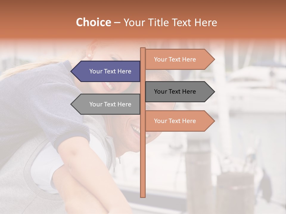 Athletic Woman On Track Starting To Run PowerPoint Template