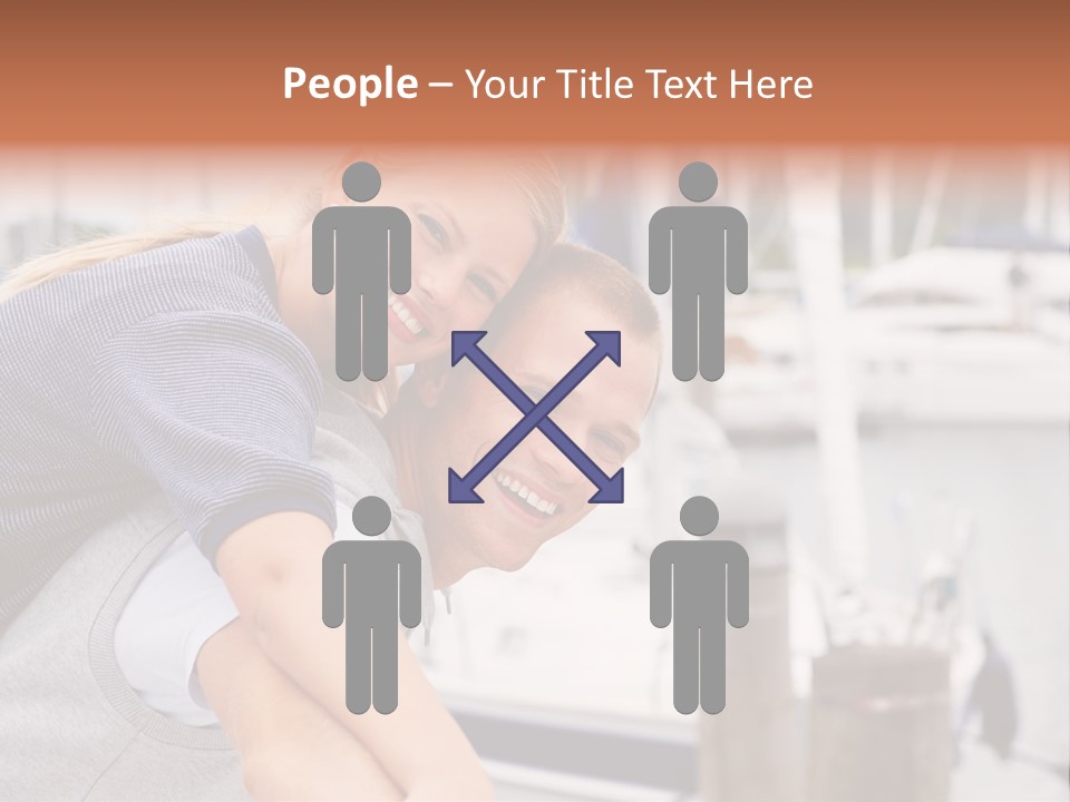 Athletic Woman On Track Starting To Run PowerPoint Template