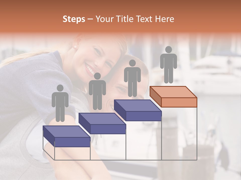 Athletic Woman On Track Starting To Run PowerPoint Template