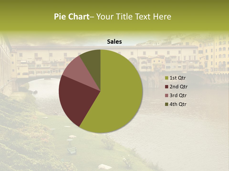 Beautiful Sunset Over Of The Oldest Bridge Over The River Arno In Florence Ponte Vecchio PowerPoint Template