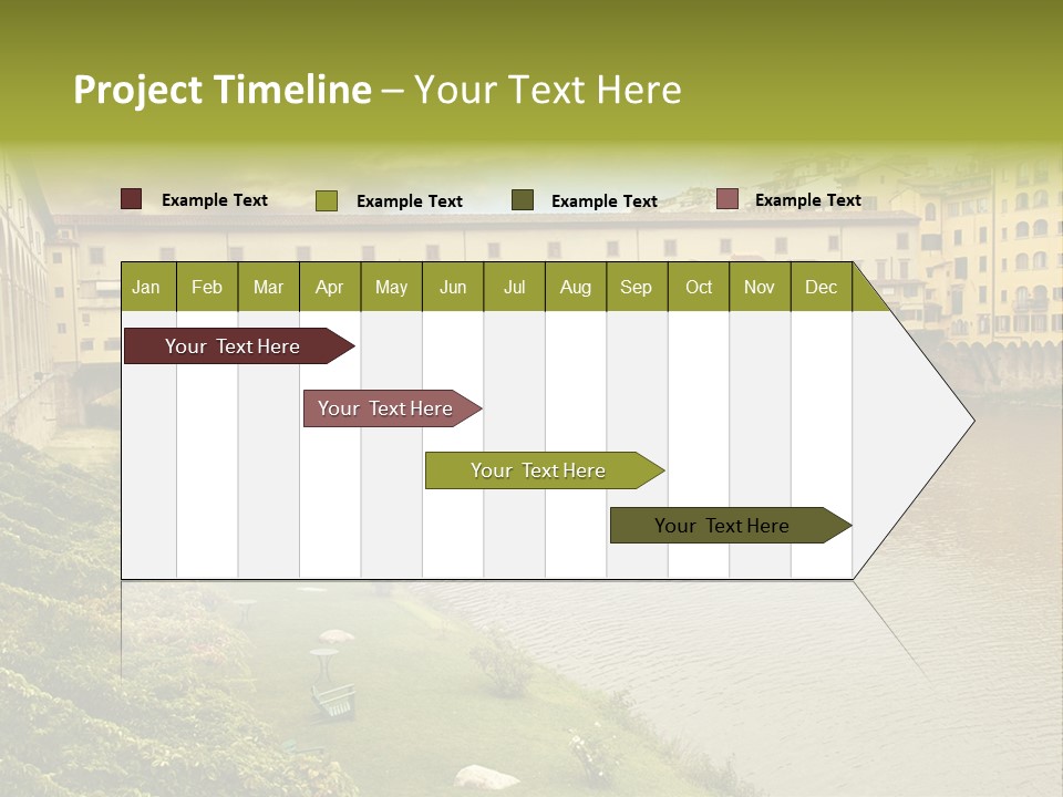 Beautiful Sunset Over Of The Oldest Bridge Over The River Arno In Florence Ponte Vecchio PowerPoint Template