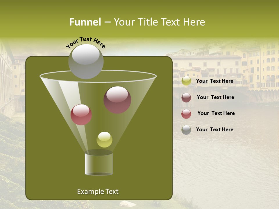 Beautiful Sunset Over Of The Oldest Bridge Over The River Arno In Florence Ponte Vecchio PowerPoint Template