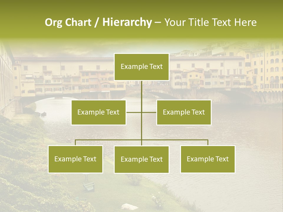 Beautiful Sunset Over Of The Oldest Bridge Over The River Arno In Florence Ponte Vecchio PowerPoint Template
