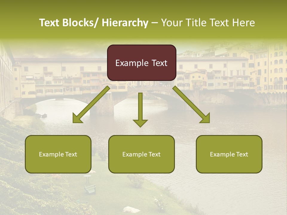 Beautiful Sunset Over Of The Oldest Bridge Over The River Arno In Florence Ponte Vecchio PowerPoint Template