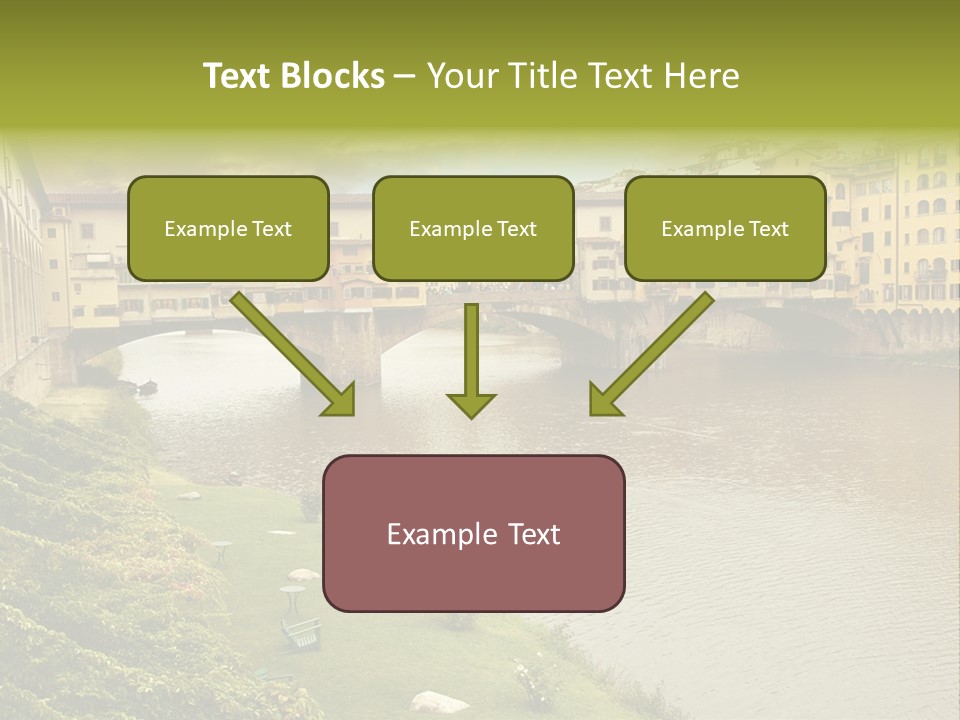 Beautiful Sunset Over Of The Oldest Bridge Over The River Arno In Florence Ponte Vecchio PowerPoint Template