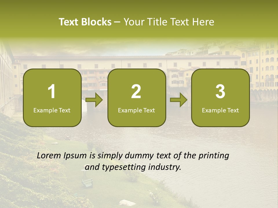 Beautiful Sunset Over Of The Oldest Bridge Over The River Arno In Florence Ponte Vecchio PowerPoint Template