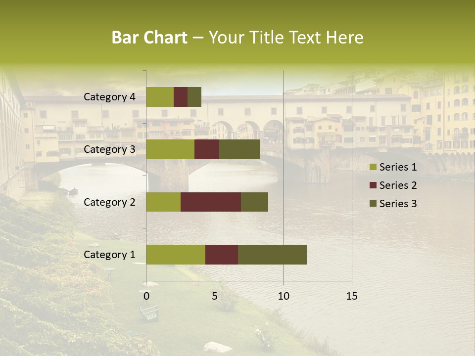 Beautiful Sunset Over Of The Oldest Bridge Over The River Arno In Florence Ponte Vecchio PowerPoint Template