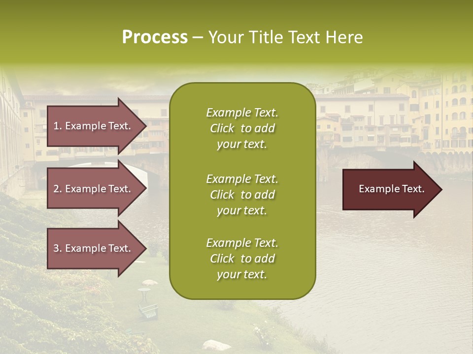 Beautiful Sunset Over Of The Oldest Bridge Over The River Arno In Florence Ponte Vecchio PowerPoint Template