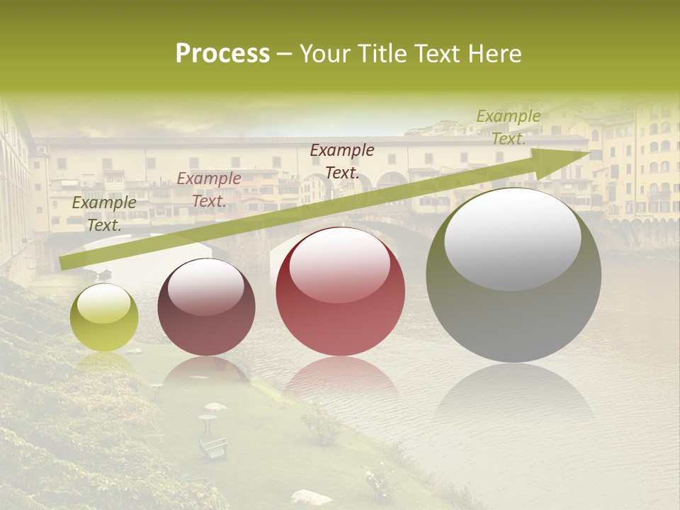 Beautiful Sunset Over Of The Oldest Bridge Over The River Arno In Florence Ponte Vecchio PowerPoint Template