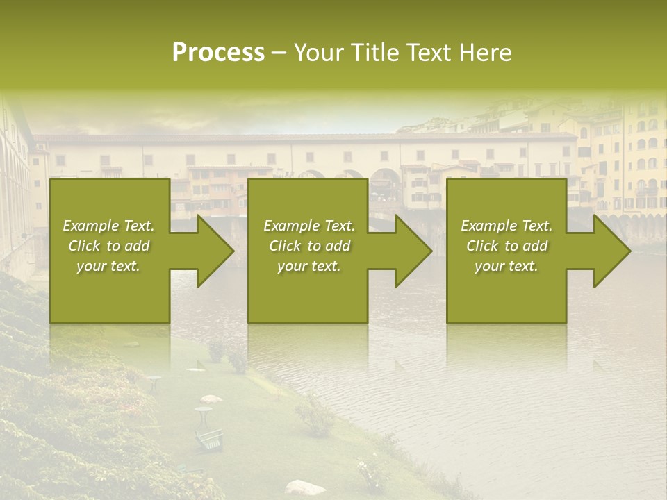 Beautiful Sunset Over Of The Oldest Bridge Over The River Arno In Florence Ponte Vecchio PowerPoint Template