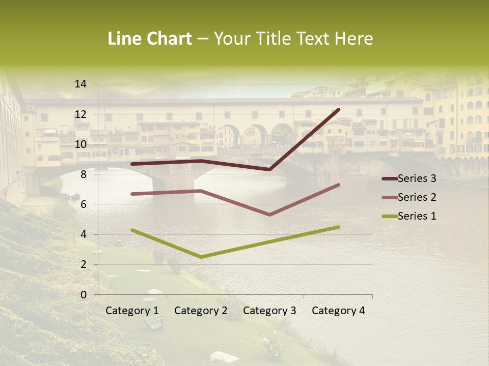 Beautiful Sunset Over Of The Oldest Bridge Over The River Arno In Florence Ponte Vecchio PowerPoint Template