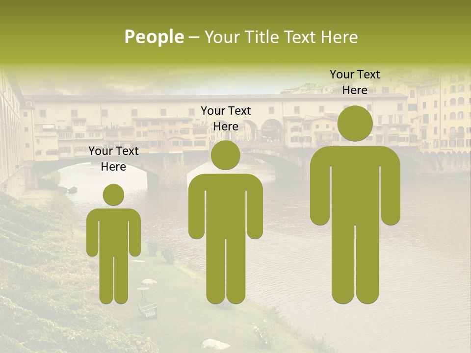 Beautiful Sunset Over Of The Oldest Bridge Over The River Arno In Florence Ponte Vecchio PowerPoint Template