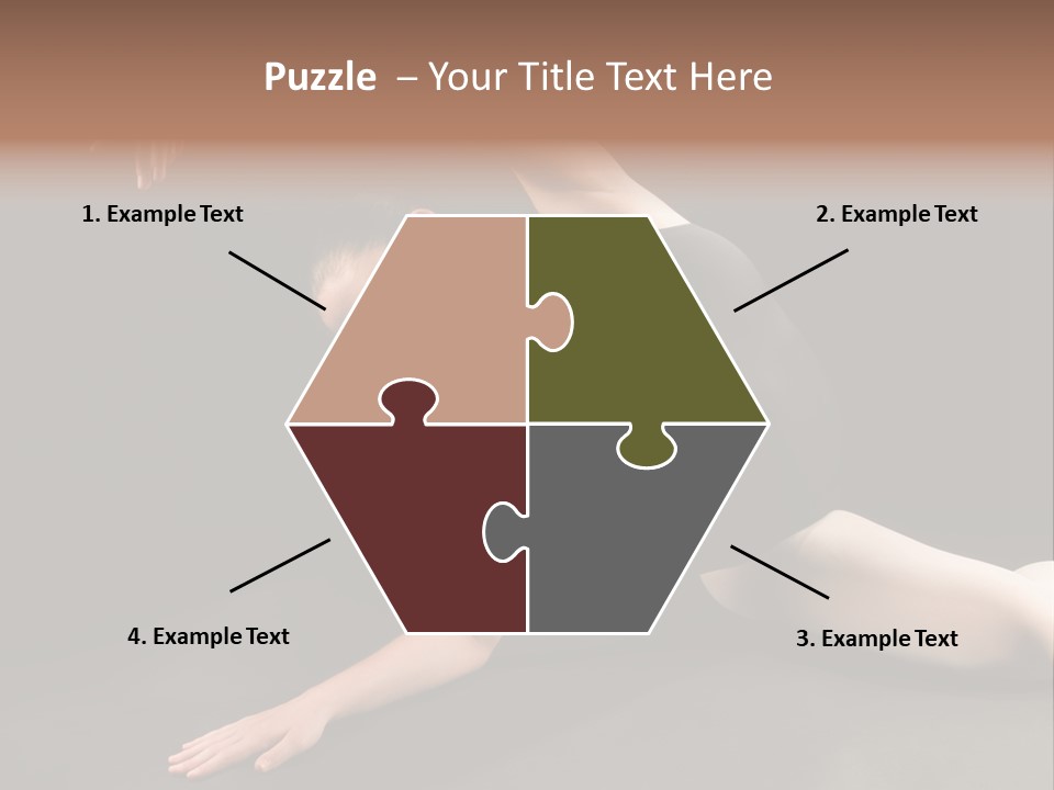 Young Ballet Dancer Posing And Stretching On The Floor PowerPoint Template