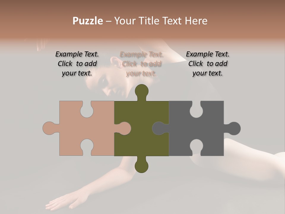 Young Ballet Dancer Posing And Stretching On The Floor PowerPoint Template