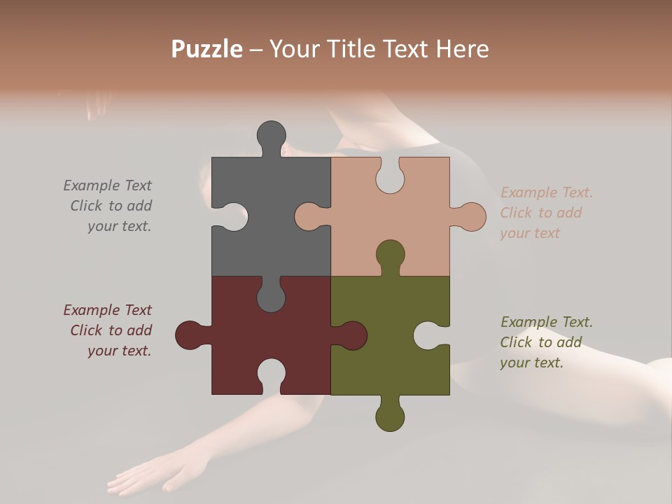 Young Ballet Dancer Posing And Stretching On The Floor PowerPoint Template