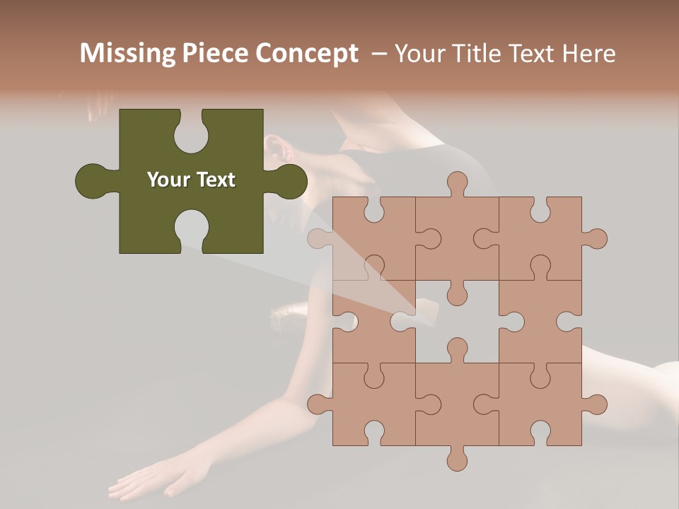 Young Ballet Dancer Posing And Stretching On The Floor PowerPoint Template