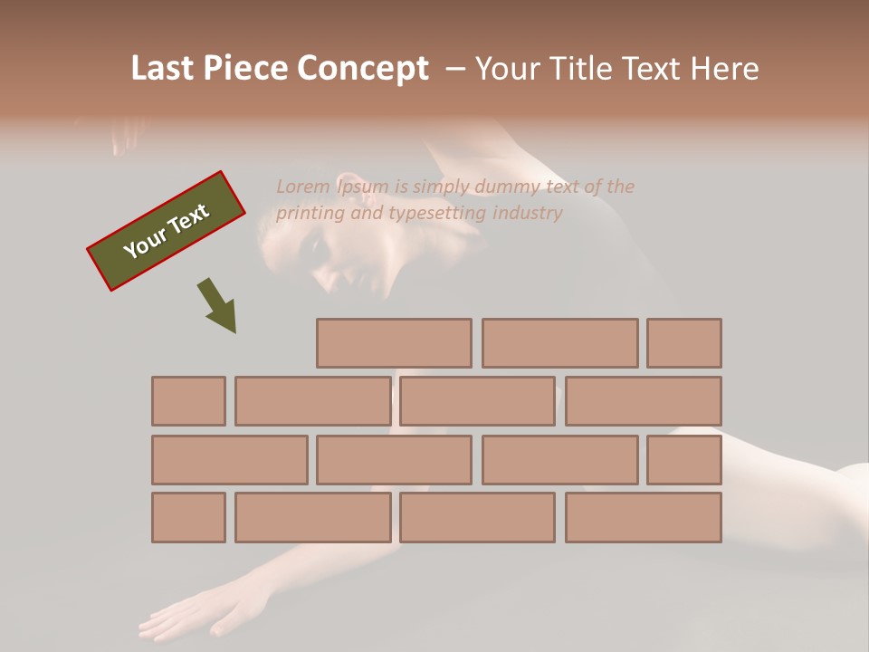 Young Ballet Dancer Posing And Stretching On The Floor PowerPoint Template